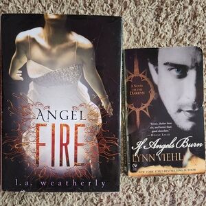 Angel Fire By L.A. Weatherly and If Angels Burn By Lynn Viehl Book Pair *SPICY*